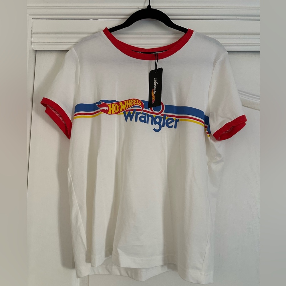 Wrangler White T-Shirt HOT WHEELS